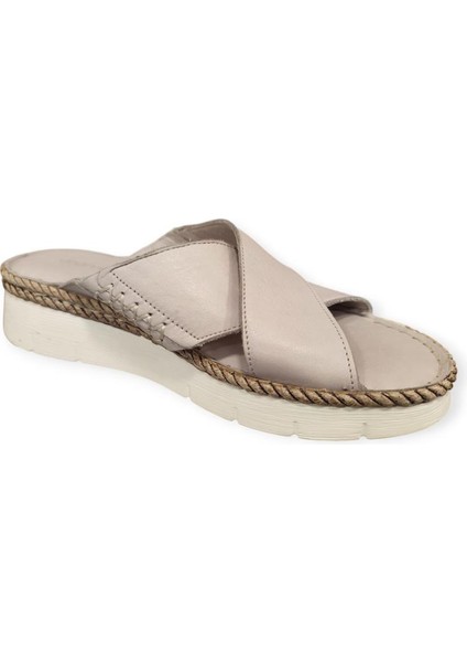 D24YT-2125 Ortopedik Dolgu Taban Deri Kadın Terlik fiyatları