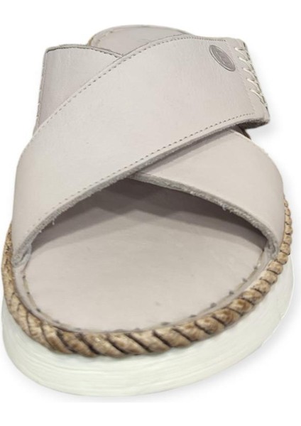 D24YT-2125 Ortopedik Dolgu Taban Deri Kadın Terlik modelleri