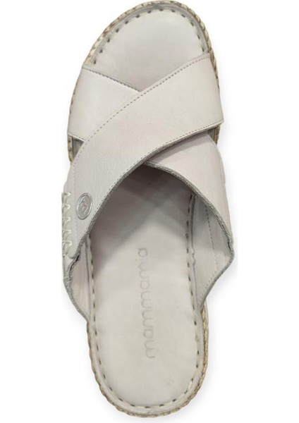 D24YT-2125 Ortopedik Dolgu Taban Deri Kadın Terlik fırsatları