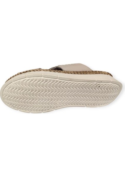 D24YT-2125 Ortopedik Dolgu Taban Deri Kadın Terlik indirimleri