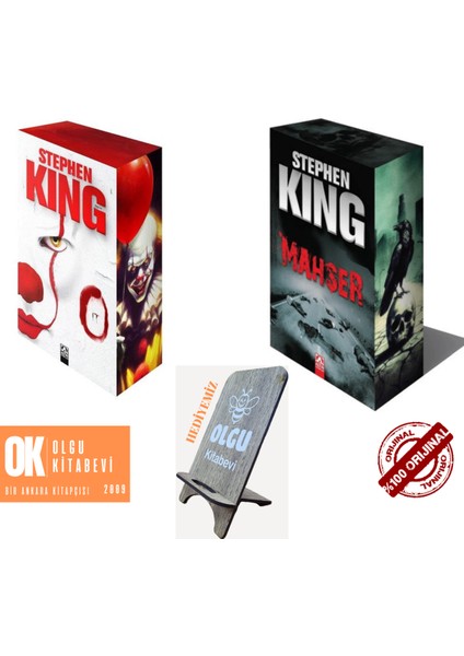 O It - Mahşer / 2 Kitap Set ( Sansürsüz ) / Stephen King ( Telefon Tutucu Hediyemiz)