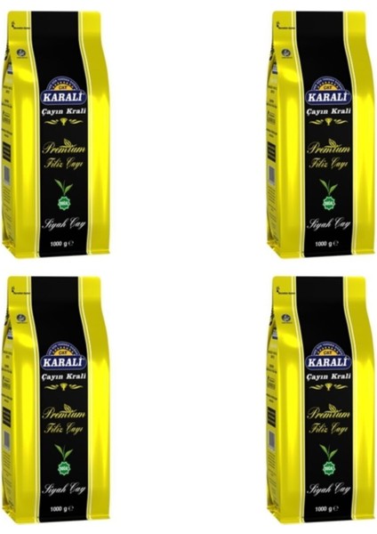 Karali Premium Filiz Dökme Siyah Çay 1 kg x 4 Adet