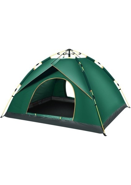 3-4 Kişilik Açık Hava Çadırı Tam Otomatik Çift Katlı Çadır Kamp Seyahat Çadırı Plaj Çadırı (Yurt Dışından)
