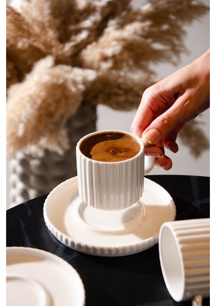 Ritz 12 Parça 6 Kişilik Kahve Fincan Takımı 100ml