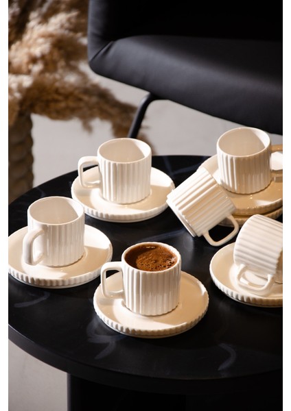 Ritz 12 Parça 6 Kişilik Kahve Fincan Takımı 100ml fiyatları