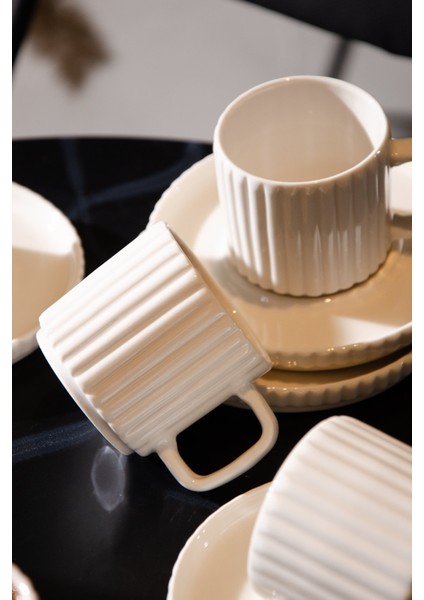 Ritz 12 Parça 6 Kişilik Kahve Fincan Takımı 100ml fırsatları