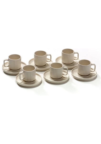 Ritz 12 Parça 6 Kişilik Kahve Fincan Takımı 100ml