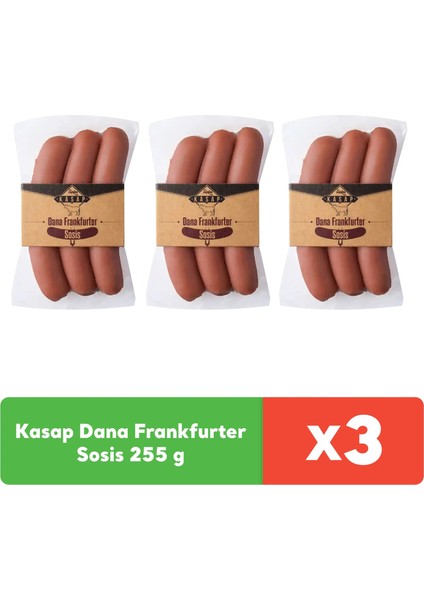Kasap Dana Frankfurter Sosis 255 g x 3 adet