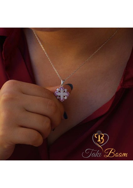 Kırmızı Küçük Haç Kolye, Kudüs Haçı Kolye, Miks Taşlı Haç, Jerusalem Gümüş Kolye, Hristiyan Kolyesi fırsatları