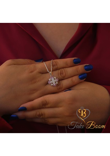 Kırmızı Küçük Haç Kolye, Kudüs Haçı Kolye, Miks Taşlı Haç, Jerusalem Gümüş Kolye, Hristiyan Kolyesi