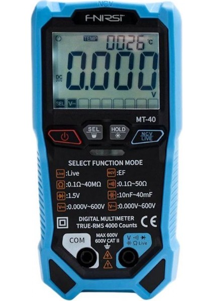Mt-40 Akıllı Trms Dijital Multimetre modelleri