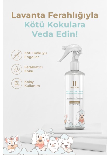 Kedi Kumu Koku Giderici Sprey Lavanta 100 ml indirimleri