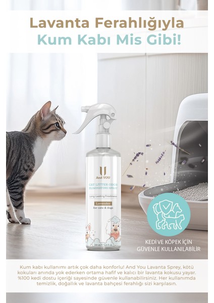 Kedi Kumu Koku Giderici Sprey Lavanta 100 ml
