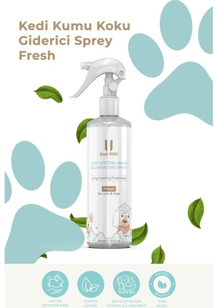 Kedi Kumu Koku Giderici Sprey Fresh 100 ml