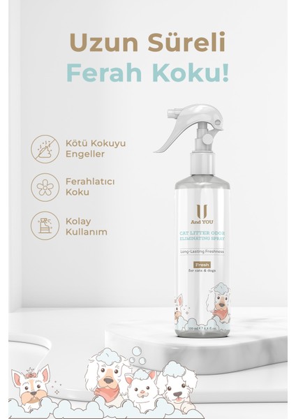 Kedi Kumu Koku Giderici Sprey Fresh 100 ml