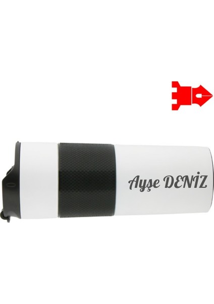 Kişiye Özel Isim Baskılı French Press Termos 500 ml Kapasite Bitki Çayları Kahve Vb Kullanım Alanları