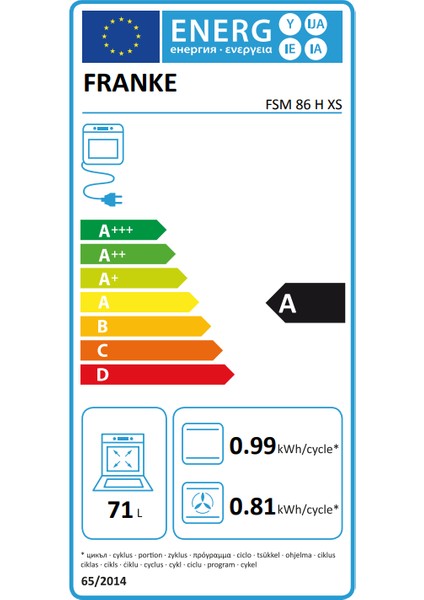 Smart Fsm 86 H Xs Bk Ankastre Fırın modelleri