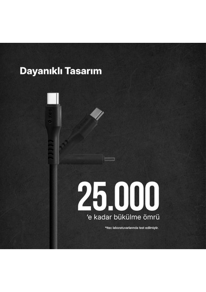 Usb-C - Usb-C 120CM 60W Pd/qc Hızlı Şarj/data Kablosu Siyah 2DK59S fiyatları