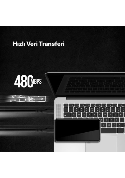 Usb-C - Usb-C 120CM 60W Pd/qc Hızlı Şarj/data Kablosu Siyah 2DK59S indirimleri