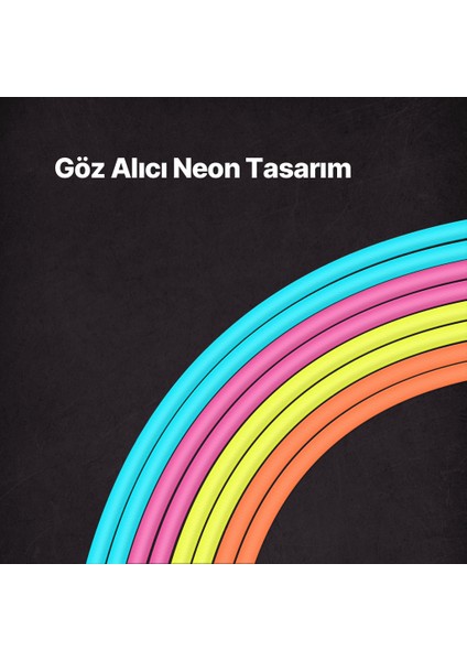 Usb-C - Usb-C 120CM 60W Pd/qc Hızlı Şarj/data Kablosu Neon Pembe 2DK59NP