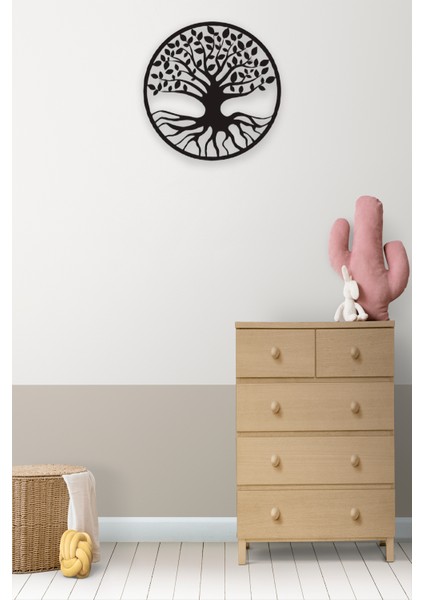 Yaşam Ağacı Mdf Duvar Dekorasyon Lazer Kesim 30x30 Cm