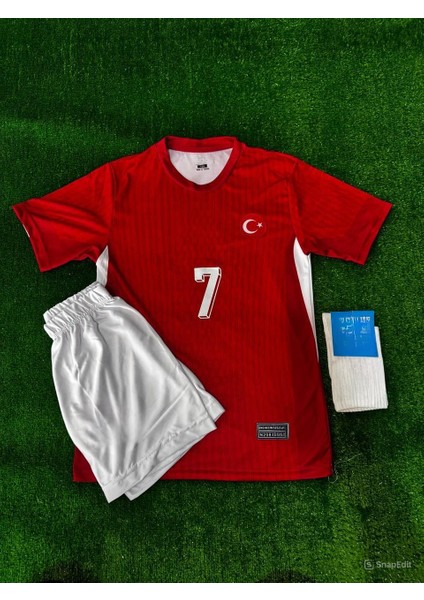Milli Takım Kerem Aktürkoğlu Çocuk Forması 4lü Set Kırmızı fiyatları