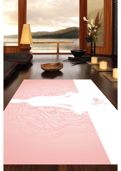 Dijital Baskılı Kaymaz Taban 8 Mm Pilates Yoga Matı Egzersiz Minderi