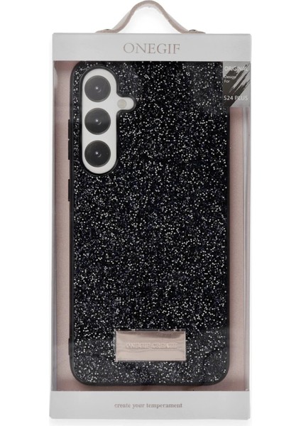 Onegif Samsung Galaxy A25 5g Bright Simli Kapak - Pembe modelleri