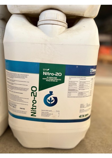 Igsaş Nitro-20 Azotlu Sıvı Gübre Çözeltisi 20 Litre