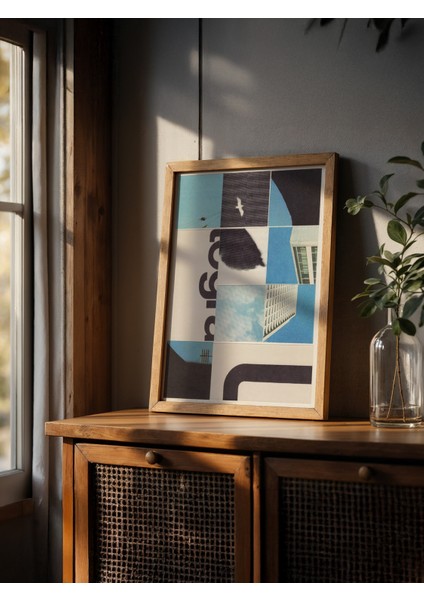 Urban Fragments – Mimari Kolaj Poster – 50X70 cm | Çerçevesiz
