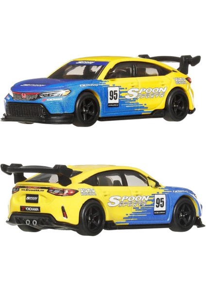 1:64 Hot Wheels Premium Car Culture 2'li Paket 99 Honda Cıvıc Type R (Ek9) & Honda Cıvıc Type R HBL96 - JBL00 modelleri
