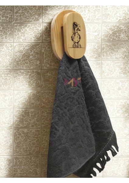 2'li Ahşap Banyo Seti, El Yapımı Diş Fırçalık ve Havlu Askısı Seti modelleri