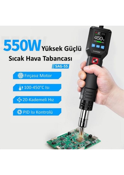 Sag-55 Akıllı Sıcak Hava Tabancası (550W) fiyatları