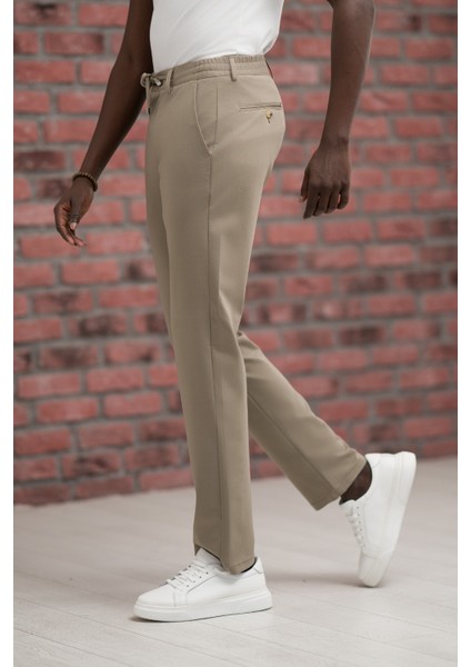 Regular Fit Likralı Penye Kumaş Beli Iplikli ve Lastikli Jogger Pantolon fiyatları