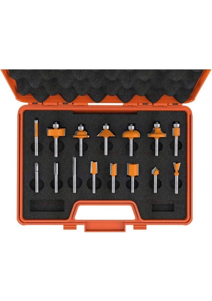15 Parça Profesyonel Freze Bıçağı Seti s=8