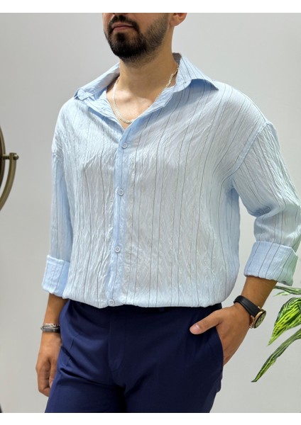 Erkek Yeni Sezon Uzun Kol Gömlek Regular Kalıp Terletme Yapmaz Göbek Göstermez indirimleri