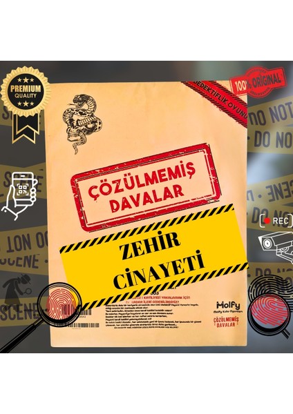 Dedektif Oyunu-Çözülmemiş Davalar Oyunu-Gizem Bulmaca Oyunu- Peyami Yaman