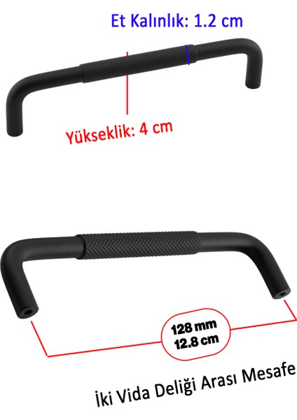 Uber Tırtıklı Mat Siyah Metal Kulp 128 mm Mobilya Çekmece Mutfak Dolabı Dolap Modern Kapak Kulpları modelleri
