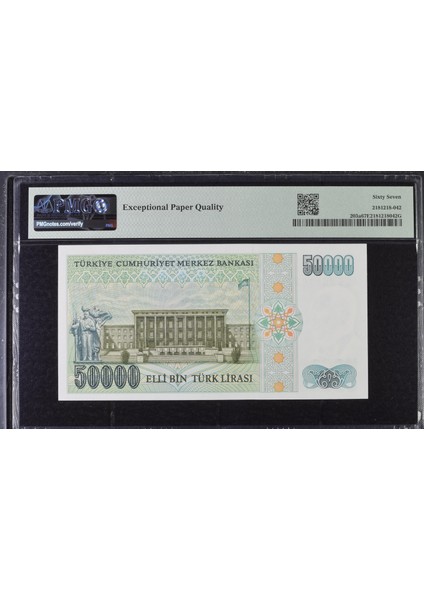 7. Emisyon 1. Tertip 50.000 Lira - A28 - Pmg 67 fiyatları