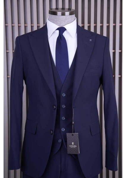 Erkek Yelekli Takım Elbise 7366