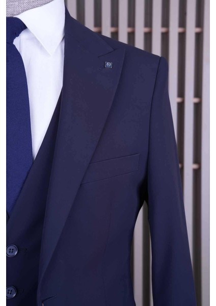 Erkek Yelekli Takım Elbise 7366 fiyatları