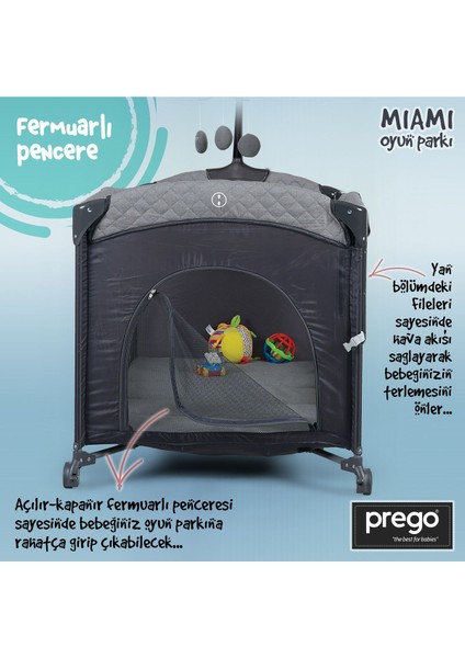 Miami Premium Dönenceli Anne Yanı Oyun Parkı 8040 indirimleri