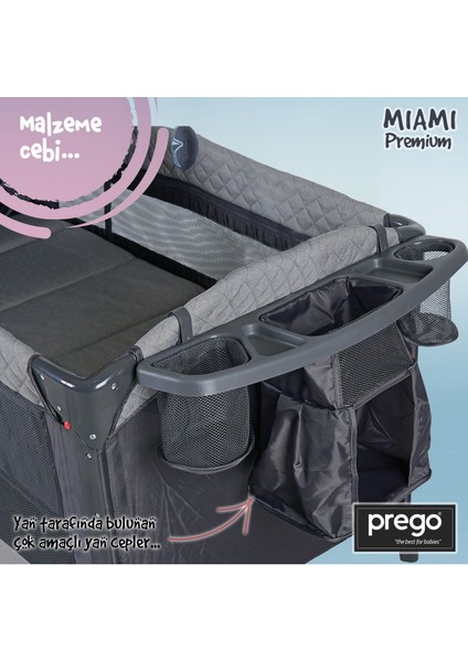 Miami Premium Dönenceli Anne Yanı Oyun Parkı 8040