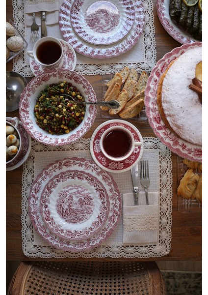 Haki Güpürlü Amerikan Servisi, Şık ve Kullanışlı Supla, 1 Adet