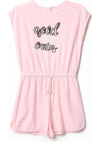 Good Vıbes Havlu Şort Tulum - Nanıca Kıds - NNC222818 - Pembe - 1 Yaş - NNC222818-PEMBE-1 Yaş Pembe