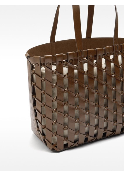 Düğümlü Örme Shopper Çanta fiyatları