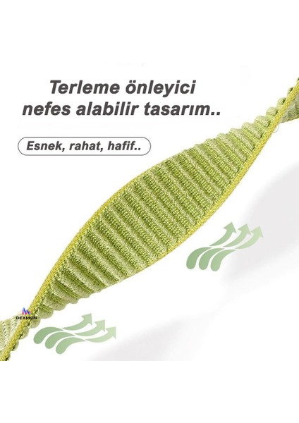 Huawei Watch Fit 4 / Fit 4 Pro / Fit 3 Uyumlu Ince Hasır Örgü Cırtlı Kumaş Kordon Kayış fırsatları