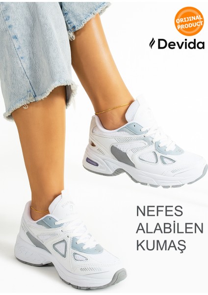 Kadın Beyaz Spor Ayakkabı Günlük Rahat Air Taban Sneaker N110 fiyatları