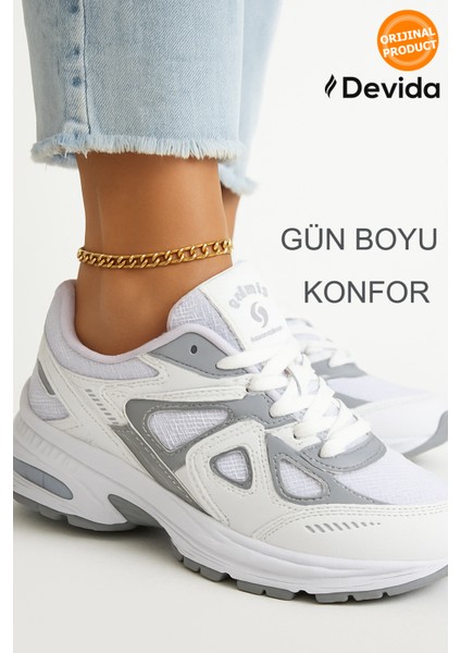 Kadın Beyaz Spor Ayakkabı Günlük Rahat Air Taban Sneaker N110 fırsatları