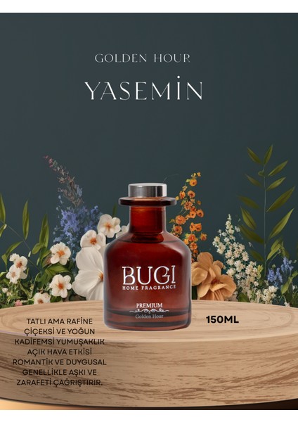 Golden Hour Ev Oda Ortam Kokusu, Çubuklu Oda Kokusu Yasemin Çiçeği 150ML Yoğun Kalıcılık fiyatları